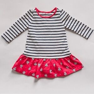 Gymboree Best In Show Preppy Striped Dog Dress Size 2T